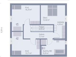 Fertighaus Design 10 von OKAL Haus Schlüsselfertig ab 366900€,  Innenansicht 2