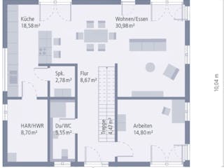 Fertighaus Design 16 von OKAL Haus Schlüsselfertig ab 460900€,  Innenansicht 1