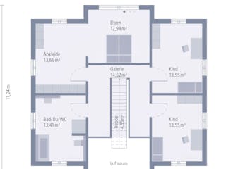 Fertighaus Design 22 von OKAL Haus Schlüsselfertig ab 466900€, Innenansicht 2