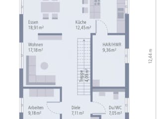Fertighaus Design 28 von OKAL Haus Schlüsselfertig ab 408900€,  Innenansicht 1
