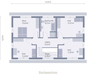 Fertighaus Design 5 von OKAL Haus Schlüsselfertig ab 413900€,  Innenansicht 2