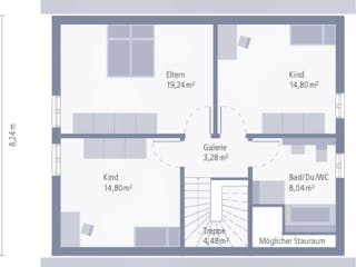 Fertighaus Design 9 von OKAL Haus Schlüsselfertig ab 363900€,  Innenansicht 2