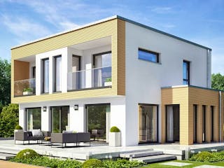 Fertighaus EVOLUTION 154 V5 von Bien-Zenker Schlüsselfertig ab 423861€, Außenansicht 1