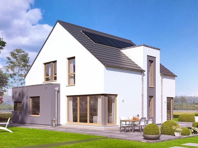 Fertighaus EVOLUTION 164 V2 von Bien-Zenker Schlüsselfertig ab 384844€,  Außenansicht 1