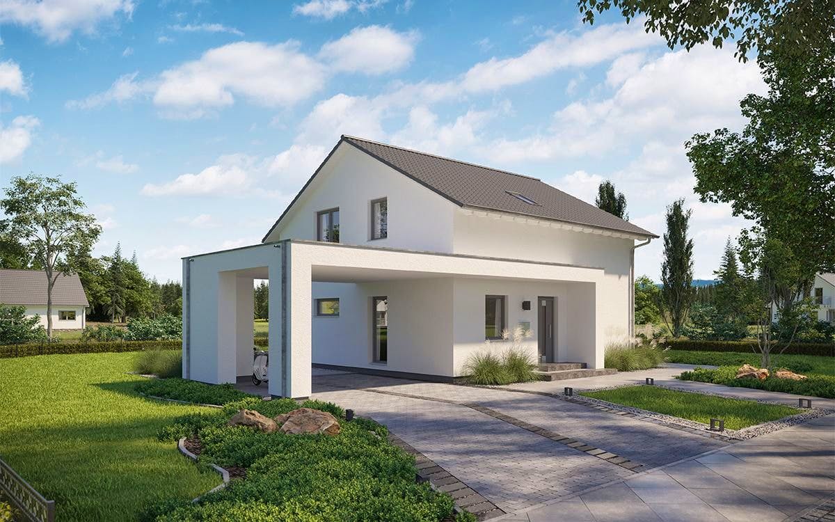 Fertighaus FamilyStyle 16.01 S von massa haus Ausbauhaus ab 151999€, Satteldach-Klassiker Innenansicht 1