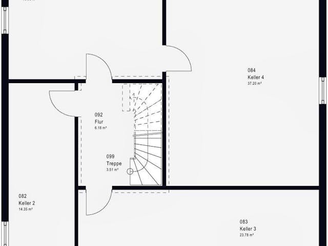 Fertighaus FamilyStyle 20.02 W von massa haus Ausbauhaus ab 198999€, Stadtvilla Innenansicht 4