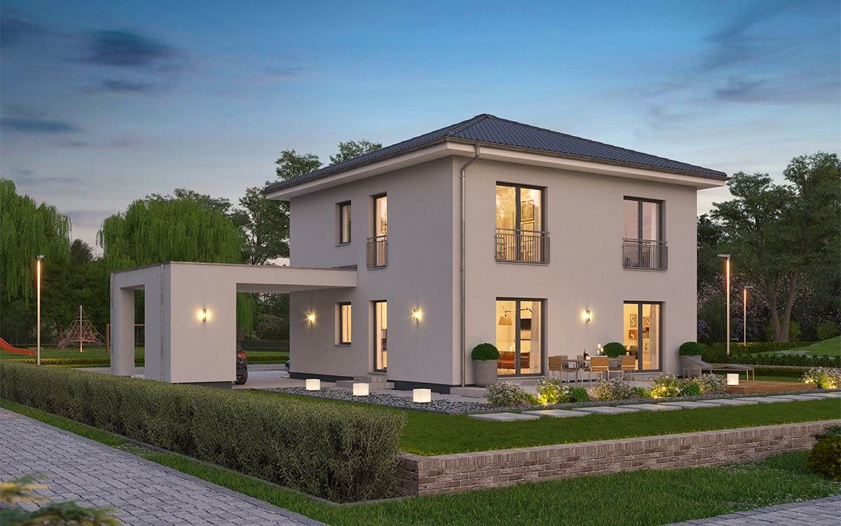 Fertighaus LifeStyle 14.01 W von massa haus Ausbauhaus ab 176999€, Stadtvilla Innenansicht 1