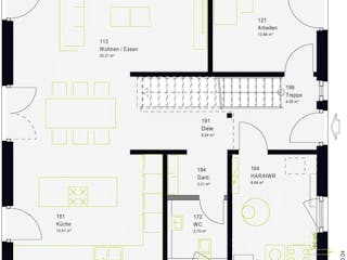 Fertighaus LifeStyle 16.01 W von massa haus Ausbauhaus ab 177999€, Stadtvilla Innenansicht 5