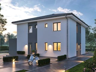 Fertighaus LifeStyle 20.02 W von massa haus Ausbauhaus ab 194999€, Stadtvilla Innenansicht 1