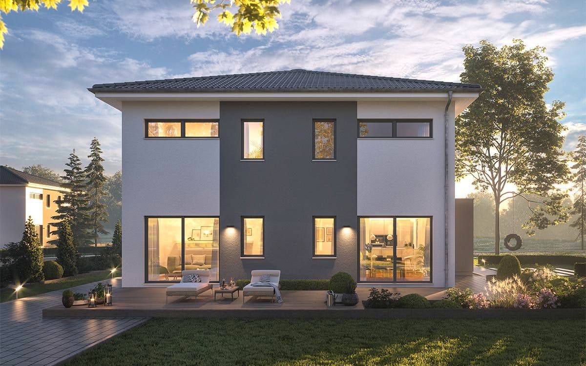 Fertighaus LifeStyle 20.02 W von massa haus Ausbauhaus ab 194999€, Stadtvilla Innenansicht 2