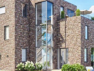 Massivhaus Mehrgenerationshaus 2 von GfG-Architektenhäuser,  Außenansicht 1