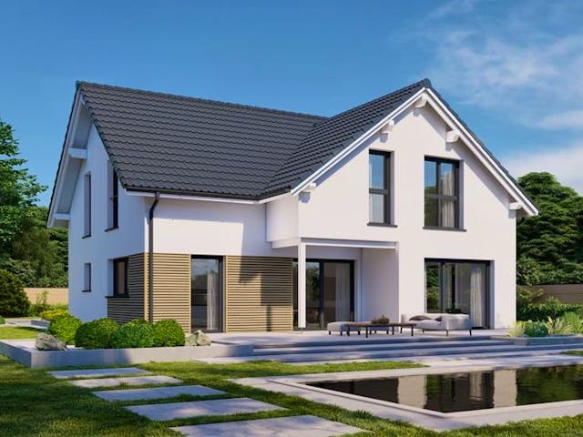 Fertighaus Point 177.1 von Danwood Schlüsselfertig ab 313300€, Satteldach-Klassiker Innenansicht 1