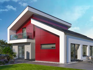 Fertighaus Pult 30 von OKAL Haus Schlüsselfertig ab 672900€,  Außenansicht 1