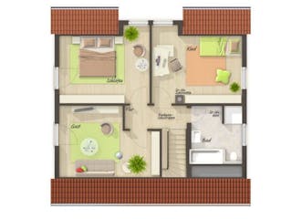 Massivhaus Raumwunder 100 von Schmid-Haus Bausatzhaus ab 270500€,  Innenansicht 2