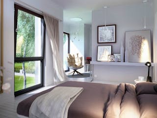 Fertighaus SUNSHINE 113 V5 von Living Fertighaus Schlüsselfertig ab 353729€, Satteldach-Klassiker Innenansicht 3