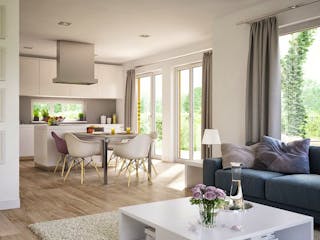 Fertighaus SUNSHINE 113 V5 von Living Fertighaus Schlüsselfertig ab 353729€, Satteldach-Klassiker Innenansicht 5
