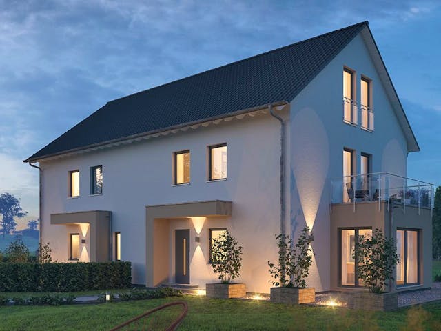 Fertighaus TwinStyle 19.01 S von massa haus Ausbauhaus ab 185999€,  Außenansicht 1