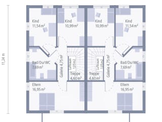 Fertighaus ZweiRaum 4 von OKAL Haus Schlüsselfertig ab 633900€, Stadtvilla Innenansicht 2