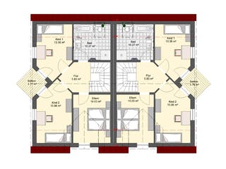 Massivhaus Klassik 75 von invivo haus Schlüsselfertig ab 399090€, Satteldach-Klassiker Grundriss 2