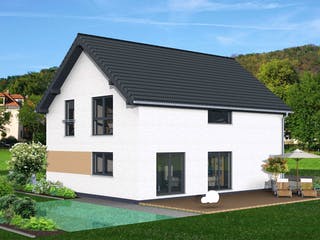 Fertighaus Junto 167 von Fingerhut Haus Schlüsselfertig ab 523164€, Satteldach-Klassiker Außenansicht 2