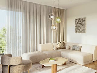 Fertighaus Mehrfamilienhaus More 5.1 von KAMPA - Mehrfamilienhäuser Schlüsselfertig ab 1741042€, Cubushaus Innenansicht 1