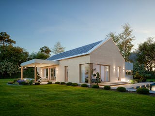 Fertighaus Concept 1 von KAMPA Schlüsselfertig ab 585975€, Bungalow Außenansicht 1