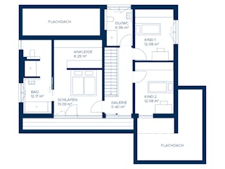 Fertighaus Signature K186 von KAMPA Schlüsselfertig ab 755939€, Cubushaus Grundriss 2
