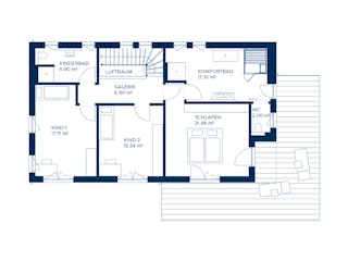 Fertighaus Signature S257 von KAMPA Schlüsselfertig ab 784427€, Stadtvilla Grundriss 2