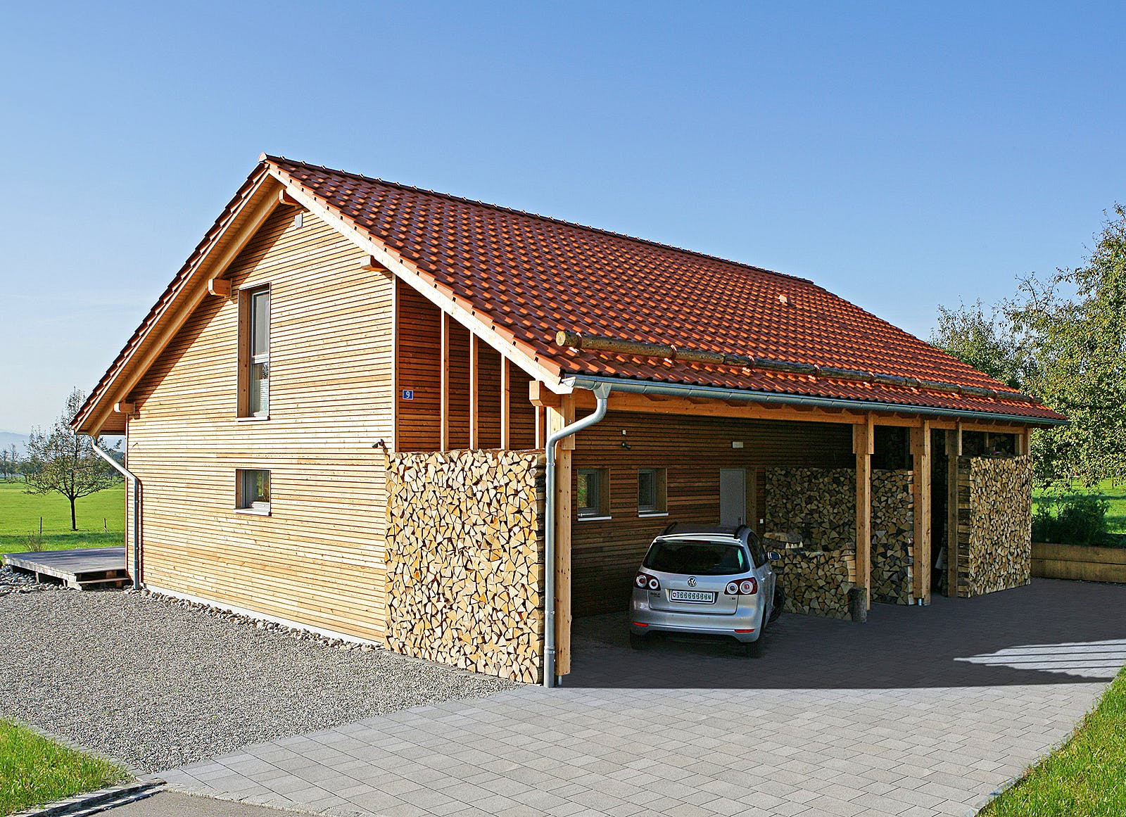 Fertighaus Haus Lengwil von Keitel-Haus Schlüsselfertig ab 394078€, Satteldach-Klassiker Außenansicht 2