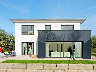 Fertighaus Stadthaus Mannheim von Keitel-Haus Schlüsselfertig ab 477471€, Stadtvilla Außenansicht 2