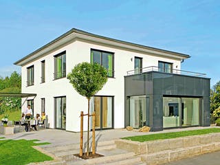 Fertighaus Stadthaus Mannheim von Keitel-Haus Schlüsselfertig ab 477471€, Stadtvilla Außenansicht 3