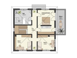 Fertighaus Stadthaus Mannheim von Keitel-Haus Schlüsselfertig ab 477471€, Stadtvilla Grundriss 2