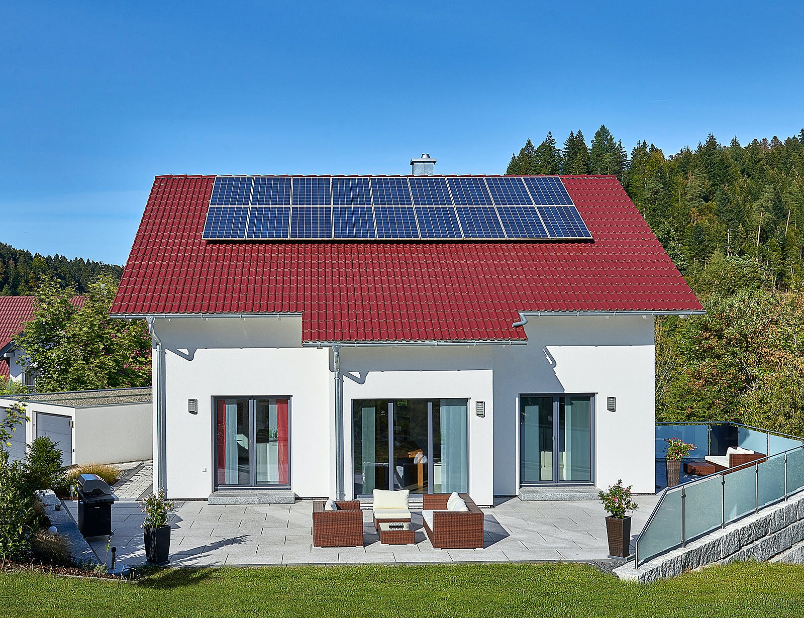 Fertighaus Haus Schwalbenweg von Keitel-Haus Schlüsselfertig ab 394500€, Satteldach-Klassiker Außenansicht 2