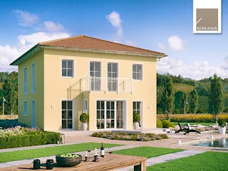 Massivhaus Stadtvilla Riva von Kern-Haus Schlüsselfertig ab 443900€, Stadtvilla Außenansicht 1