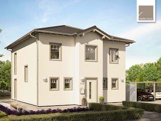 Massivhaus Stadtvilla Saphir von Kern-Haus Schlüsselfertig ab 425900€, Stadtvilla Außenansicht 1