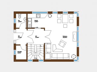 Massivhaus Kompakt von Wagener Systemhausbau Schlüsselfertig ab 249000€, Cubushaus Grundriss 2