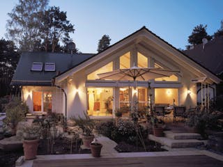 Fertighaus Mondo von Fingerhut Haus Schlüsselfertig ab 637631€, Satteldach-Klassiker Außenansicht 1