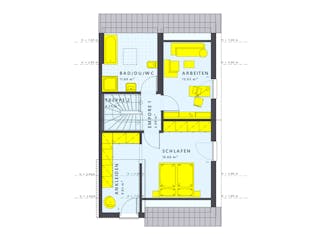 Fertighaus SOLUTION 124 XL V4 von Living Fertighaus Schlüsselfertig ab 400921€, Satteldach-Klassiker Grundriss 3