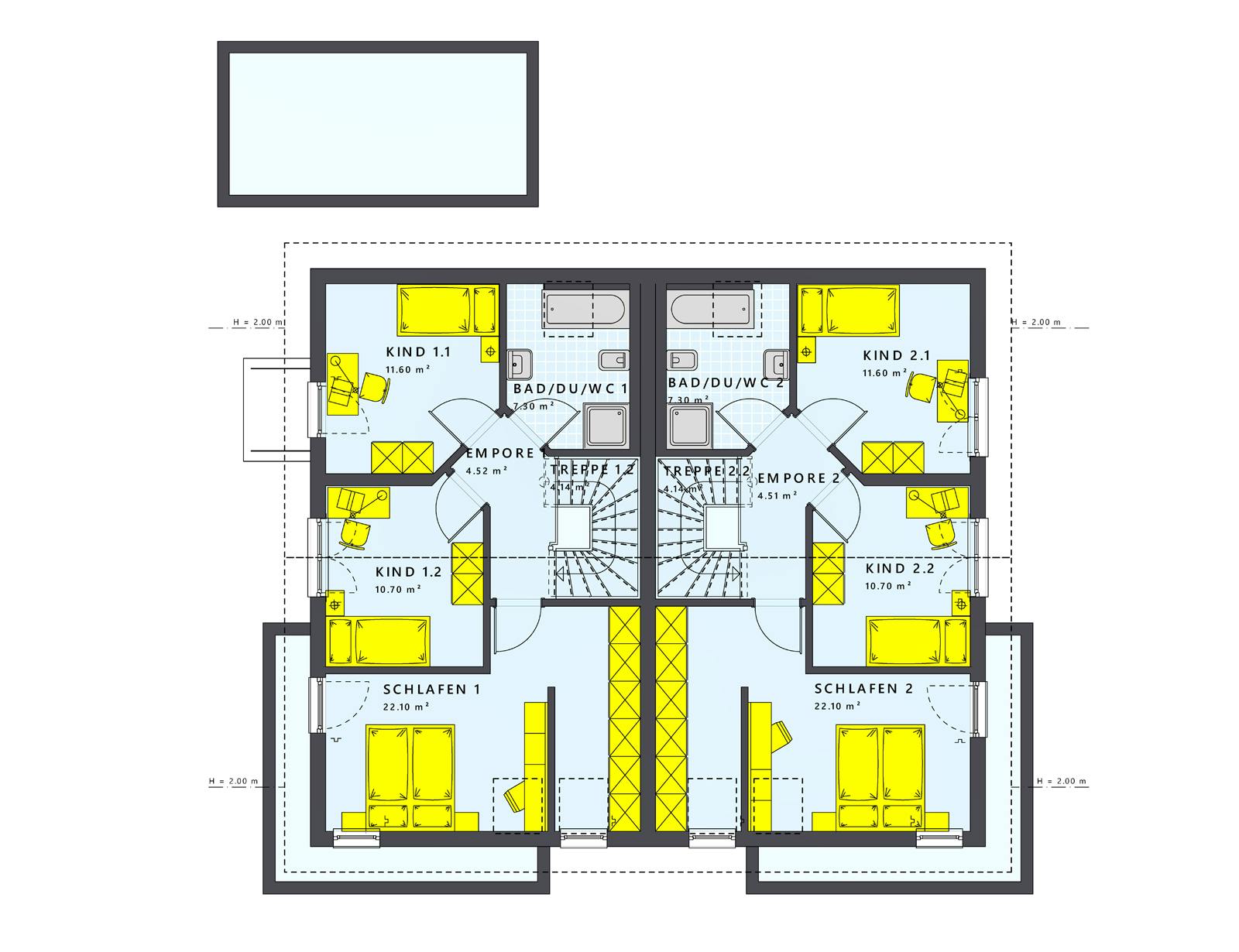 Fertighaus SOLUTION 242 V5 von Living Fertighaus Schlüsselfertig ab 563421€,  Innenansicht 2