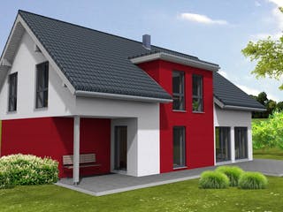 Fertighaus Lifestyle 219 - inkl. überbauter Garage von Suckfüll Energiesparhaus Schlüsselfertig ab 534094€, Außenansicht 1