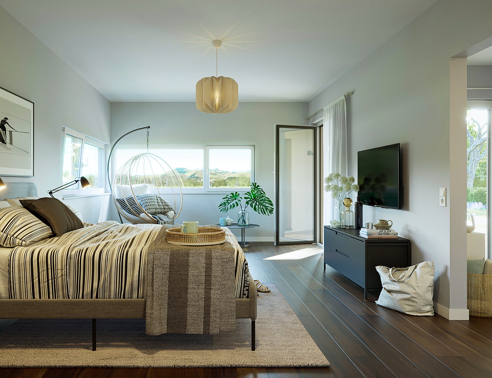 Fertighaus SOLUTION 101 V4 von Living Fertighaus Ausbauhaus ab 301673€, Bungalow Innenansicht 1