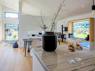 Fertighaus Bungalow Pultdach 150 von LUXHAUS Schlüsselfertig ab 485000€, Bungalow Innenansicht 3