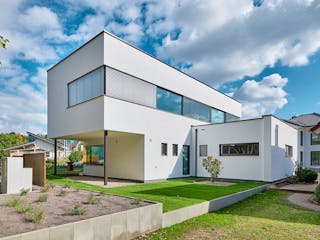 Fertighaus Musterhaus  Bad Vilbel von LUXHAUS, Cubushaus Außenansicht 2