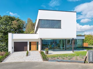 Fertighaus Musterhaus  Bad Vilbel von LUXHAUS, Cubushaus Außenansicht 3