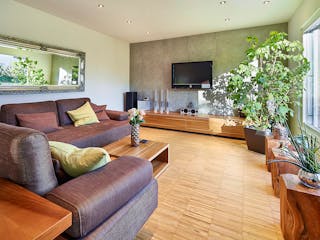 Fertighaus Pultdach Klassik 197 von LUXHAUS, Pultdachhaus Innenansicht 1