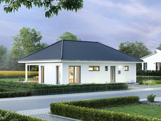 Fertighaus ComfortStyle 10.02 W von massa haus Ausbauhaus ab 139999€, Bungalow Außenansicht 1