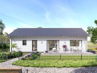 Fertighaus ComfortStyle 11.02 S von massa haus Ausbauhaus ab 148999€, Bungalow Außenansicht 2