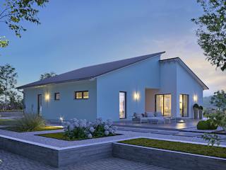 Fertighaus ComfortStyle 14.01 P von massa haus Ausbauhaus ab 180999€, Bungalow Außenansicht 1