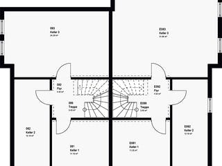 Fertighaus FamilyStyle 24.01 S von massa haus Ausbauhaus ab 208999€, Satteldach-Klassiker Grundriss 3