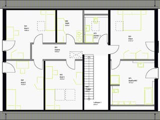 Fertighaus FamilyStyle 26.01 S von massa haus Ausbauhaus ab 200999€, Satteldach-Klassiker Grundriss 2